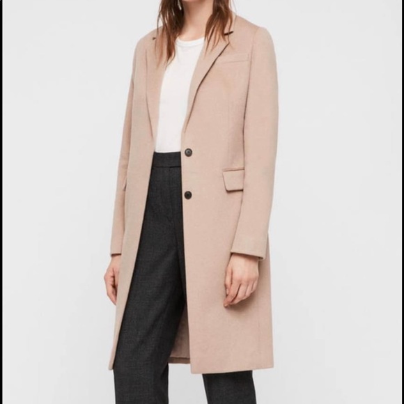 Allsaints wool coat size 6 - Picture 3 of 15